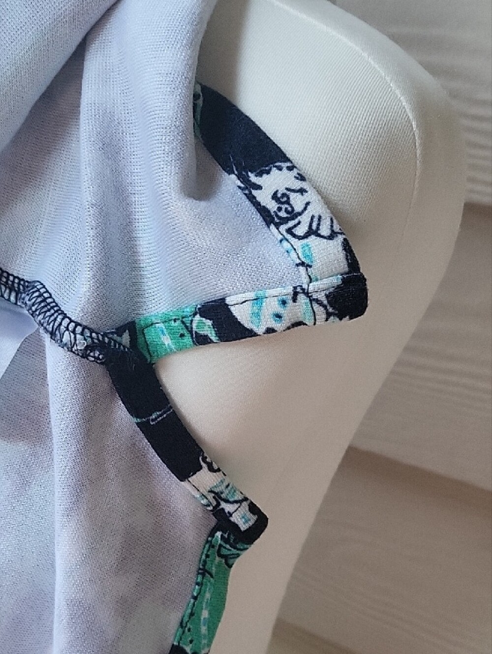 Crown & Ivy Navy Dress with Teal and White Elephant Print Size XL - Picture 7 of 13